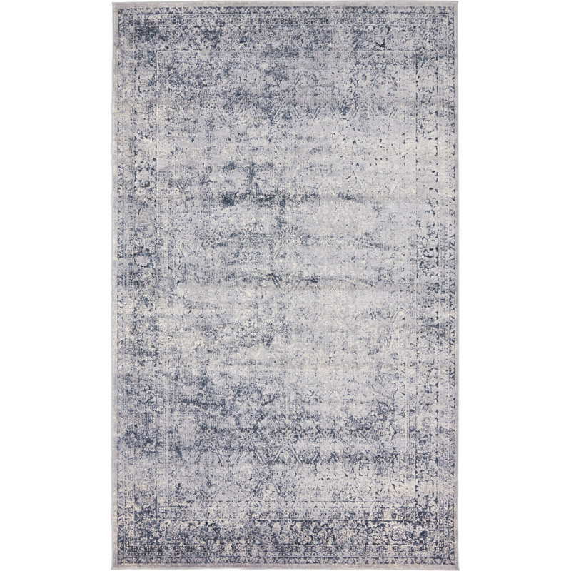 Laurel Foundry Modern Farmhouse Abbeville Oriental Dark Blue Area Rug